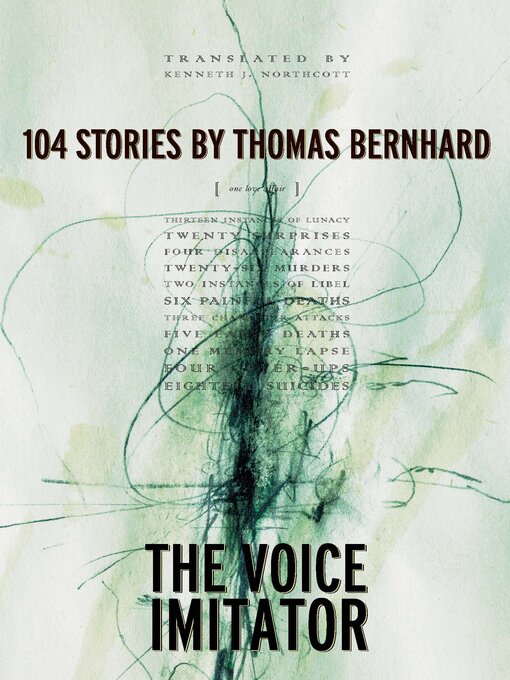 Title details for The Voice Imitator by Thomas Bernhard - Available